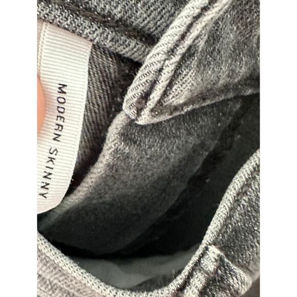 Loft Modern Skinny Gray Wash 5 Pocket Denim Stretch Jeans Womens Size 4 - Picture 8 of 9